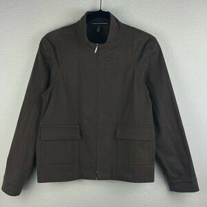 Company Ellen Tracy Jacket Women's Sz 10P Full Zip Tailored Sport Track Brown